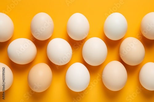 clean chicken eggs in a minimalist style