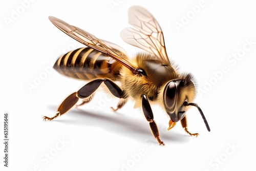 bee on white background © Tatiana