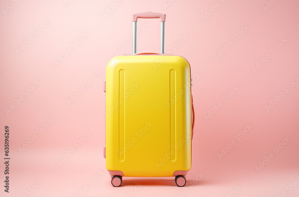 suitcase with handle and wheels