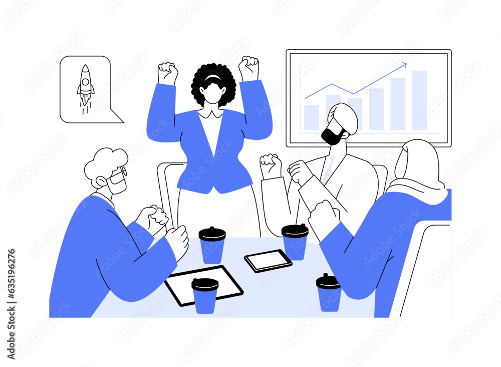 Teambuilding events abstract concept vector illustration. Teambuilding events abstract concept vector illustration.