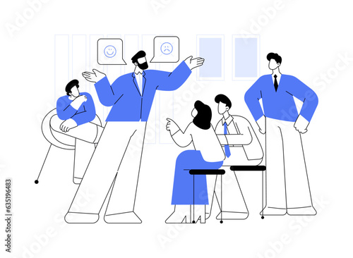 Communication improvement abstract concept vector illustration.