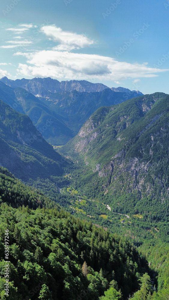 drone photo Vršič Pass Triglav slovenia europe drone photo Vršič Pass Triglav slovenia europe