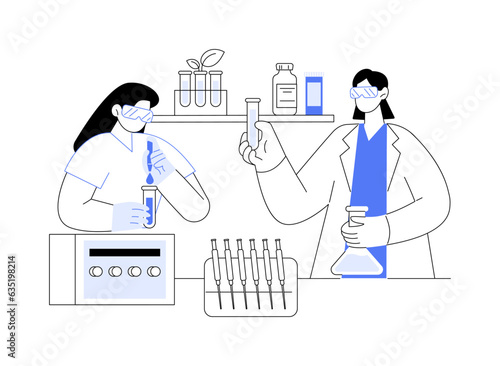 Experimental conditions setting abstract concept vector illustration.