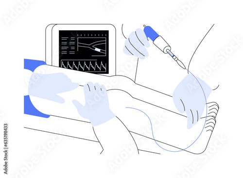 Vascular surgery abstract concept vector illustration.
