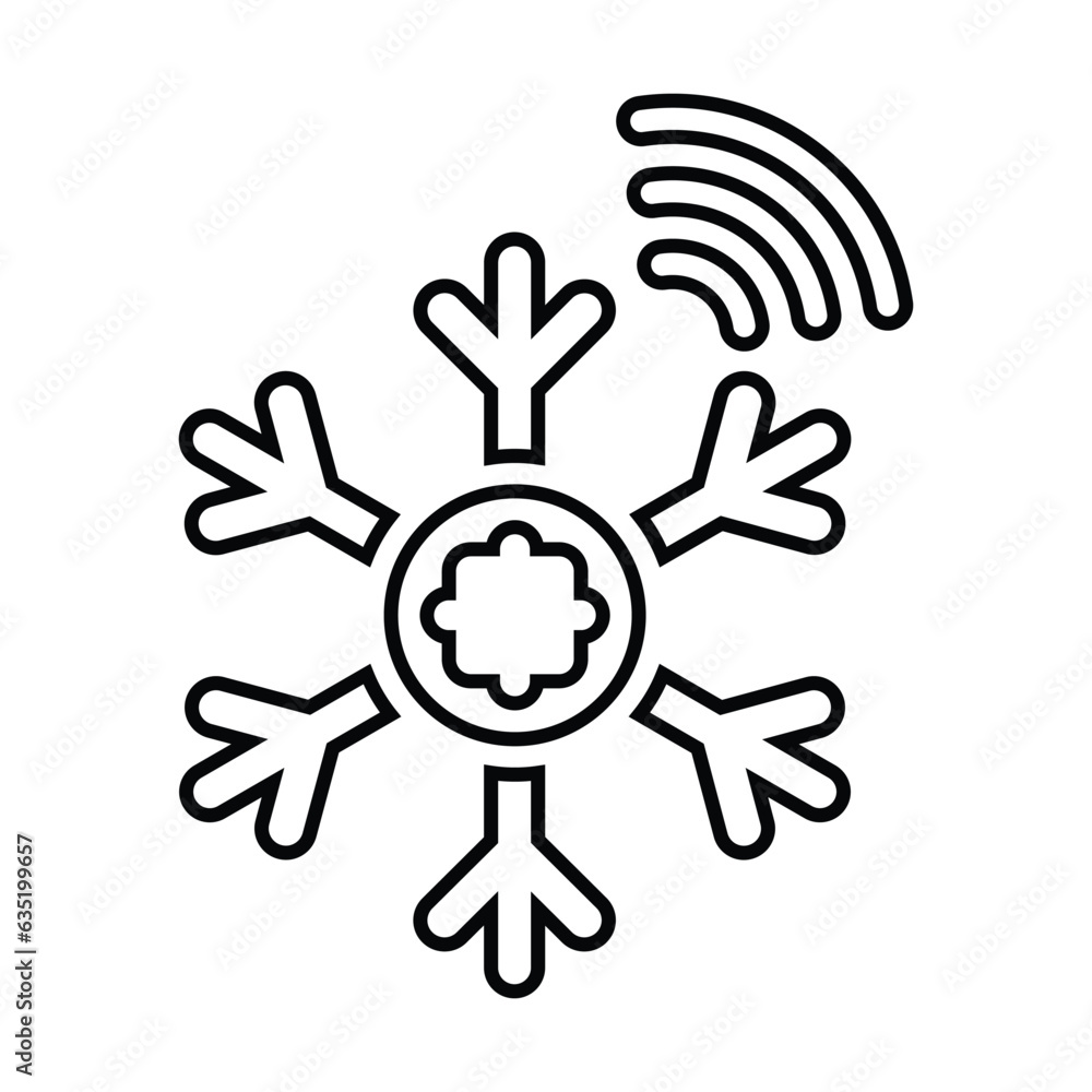 Smart Refrigerator Icon In Outline Style Smart Refrigerator Icon In Outline Style