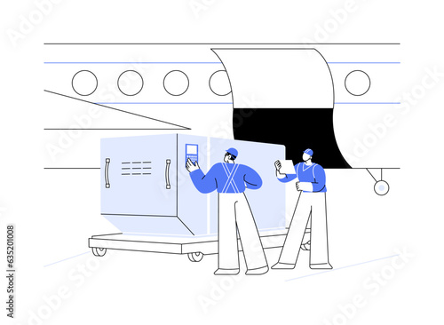 Temperature controlled shipping abstract concept vector illustration.