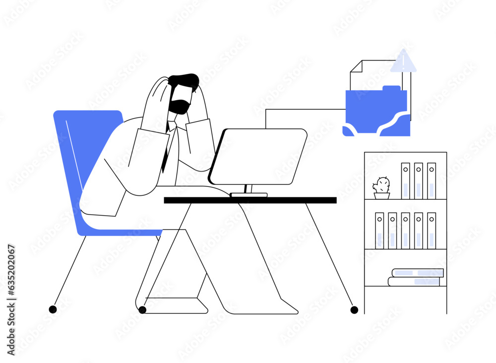 Software problems abstract concept vector illustration. Software problems abstract concept vector illustration.