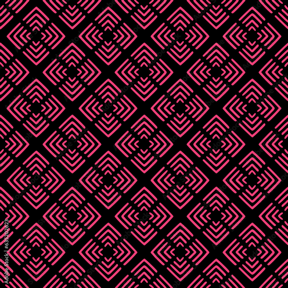 Tile black and pink vector pattern or graphic line background for seamless decoration wallpaper Tile black and pink vector pattern or graphic line background for seamless decoration wallpaper