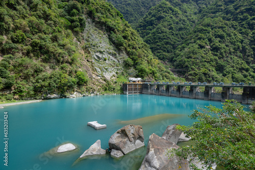 Taiwan Hualien Taroko Liwu river dam
