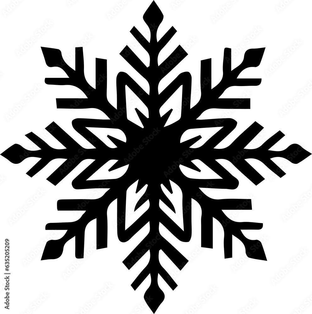 cute snowflake for decorated Christmas isolate white background generated AI cute snowflake for decorated Christmas isolate white background generated AI