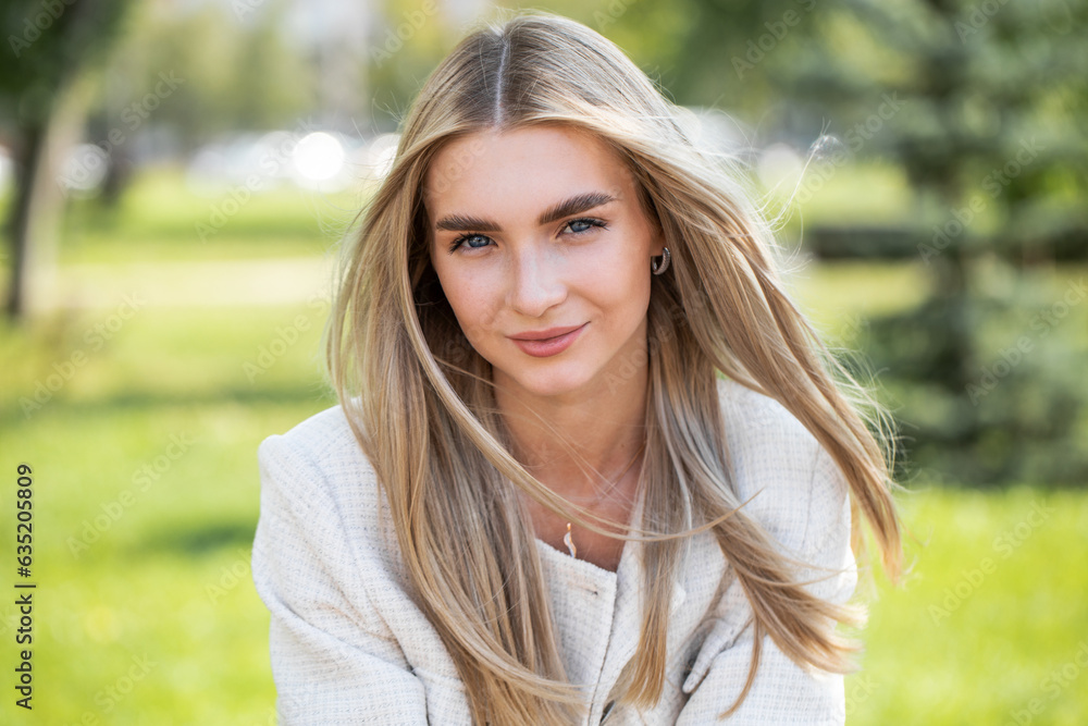 Portrait of a young beautiful blonde woman Portrait of a young beautiful blonde woman