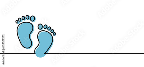 New born, pregnant or coming soon footprints shoes and shoe sole. Kids or baby feet and foot steps Fun vector footsteps icon for print. Slogan Love heart blue boy or pink girl sign