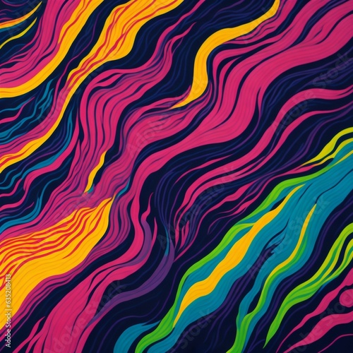 pattern with waves, color, seamless