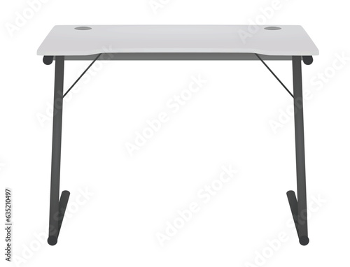 Office  computer table. vector illustration