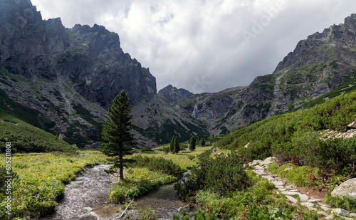 Mountain landscape in the Tatras on a sunny day © roobcio