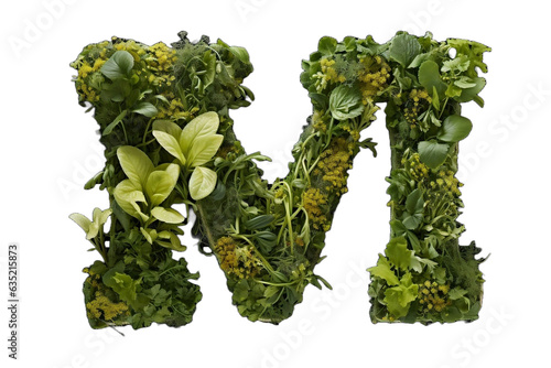 green leaves alphabet