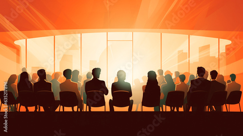 people are sitting on a meeting, training