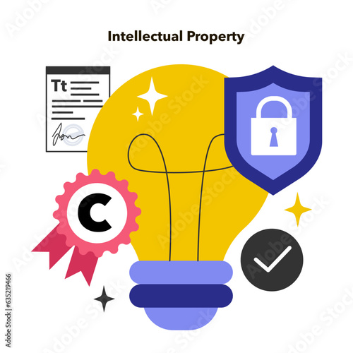 Intellectual property. Intangible creations of the human intellect, patented