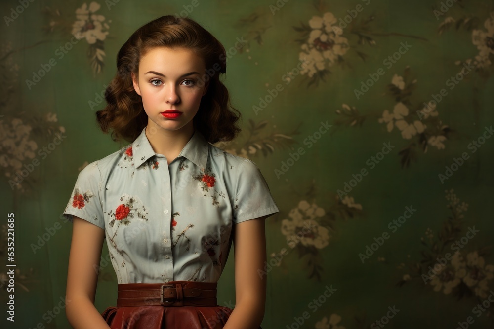 Portrait of a 1940s Young Woman with Space for Copy
Portrait of a 1940s Young Woman with Space for Copy