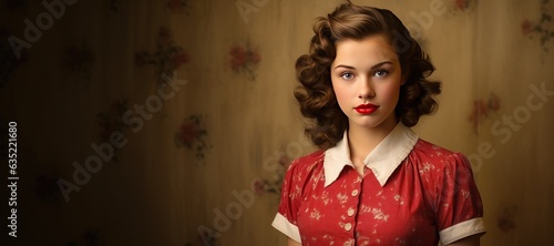 Portrait of a 1940s Young W...