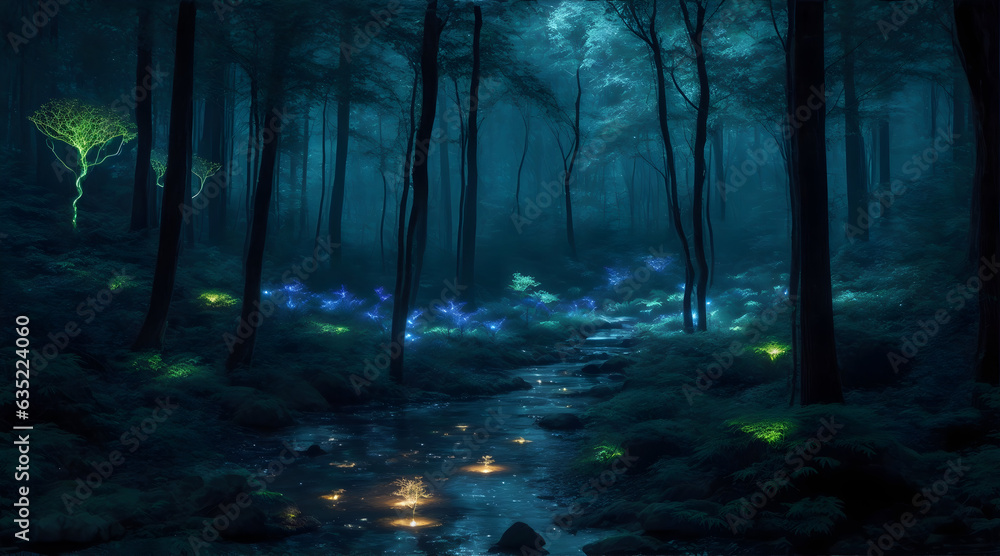 Naklejka premium Whispers of the Enchanted Grove