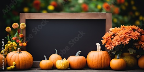 AI Generated. AI Generative. Halloween holiday celebration traditional background mock up board. Can be used for promotion presentation