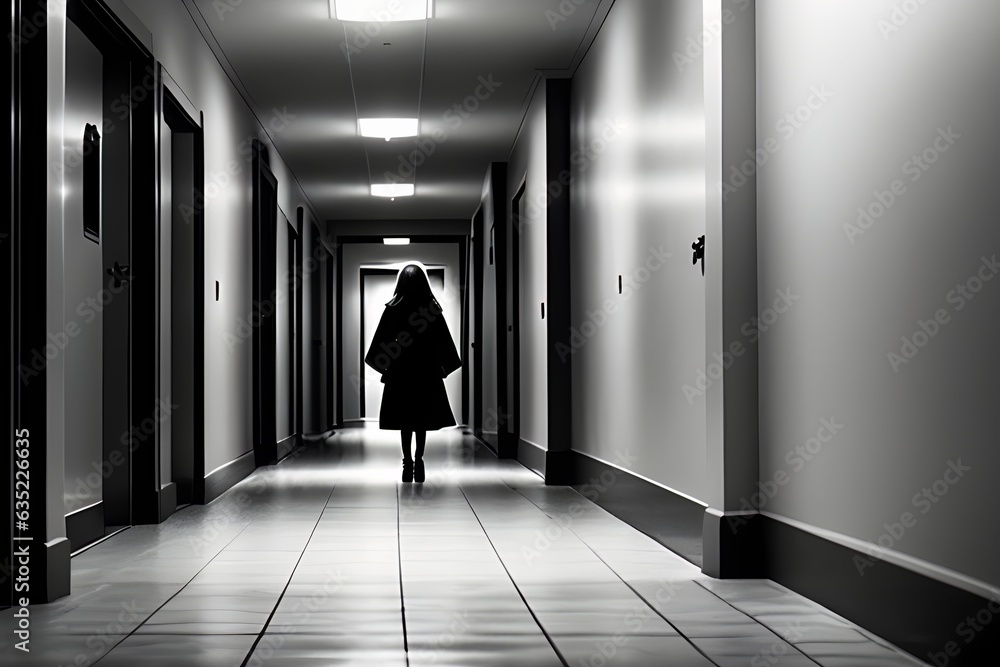 nnFear, mental breakdown, severe psychological state, hallucinations, one girls in a scary corridor of thoughts.