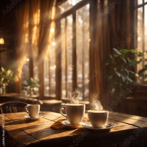 Sunny Sips: Cinematic Mornings at the Cozy Café © Gabriel