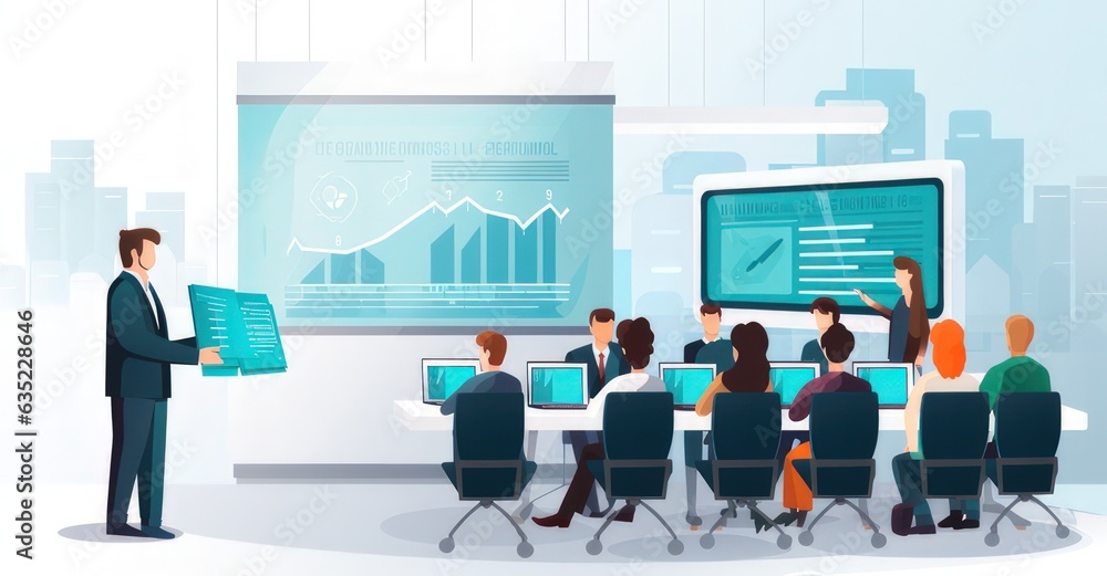 Staff engaged in learning digital defense practices at a cybersecurity seminar.