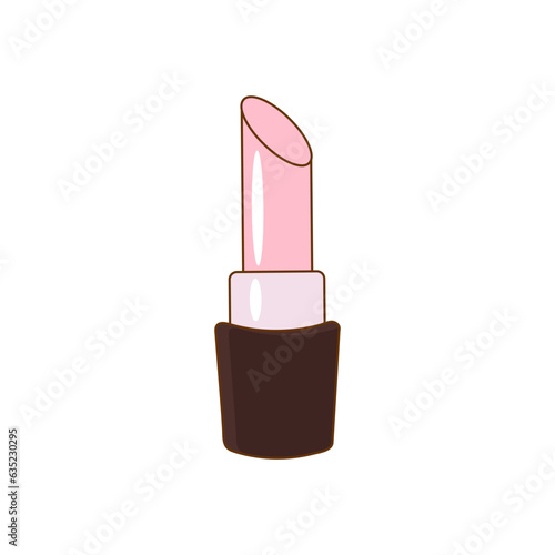 clipart korean cosmetics lipstick. Vector illustration isolated