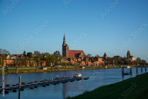 Tangermünde am Morgen, Sachsen-Anhalt, Deutschland