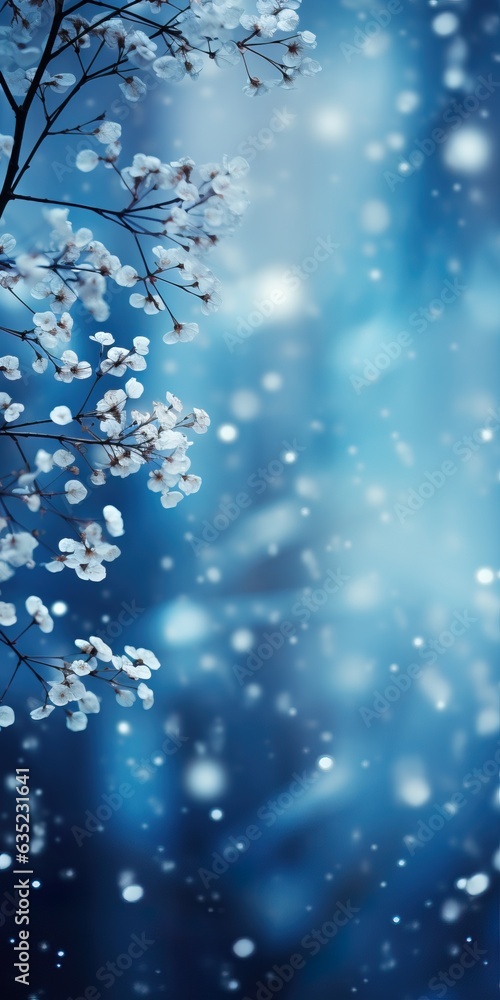 Out of focus blurred winter season abstract nature background with lots of bokeh. ai generative. Out of focus blurred winter season abstract nature background with lots of bokeh. ai generative.