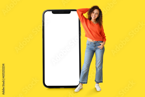Modern smartphone isolated ...