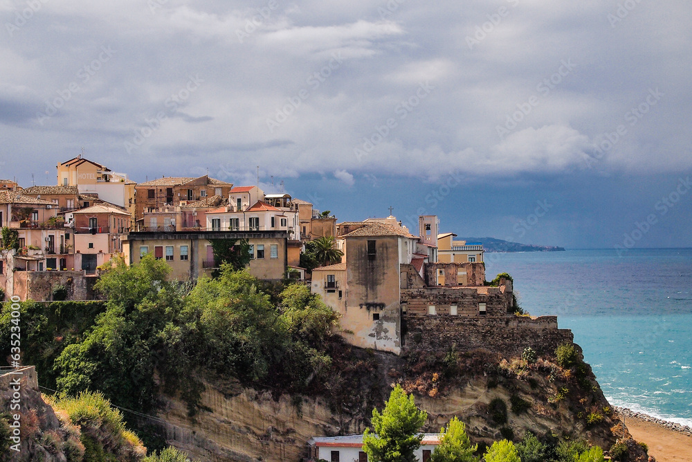 Pizzo Calabro, beautiful coastal town in Calabria, southern Italy. Pizzo Calabro, beautiful coastal town in Calabria, southern Italy.