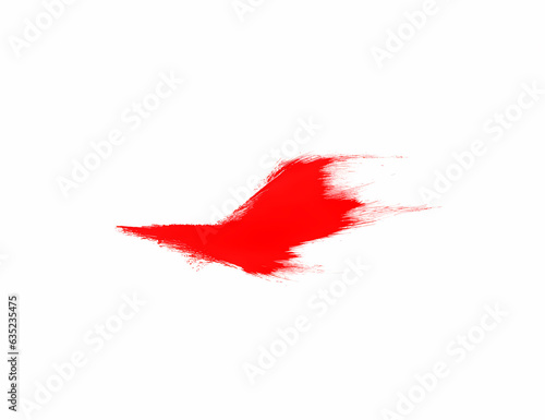 Red paint brush concept for art painting