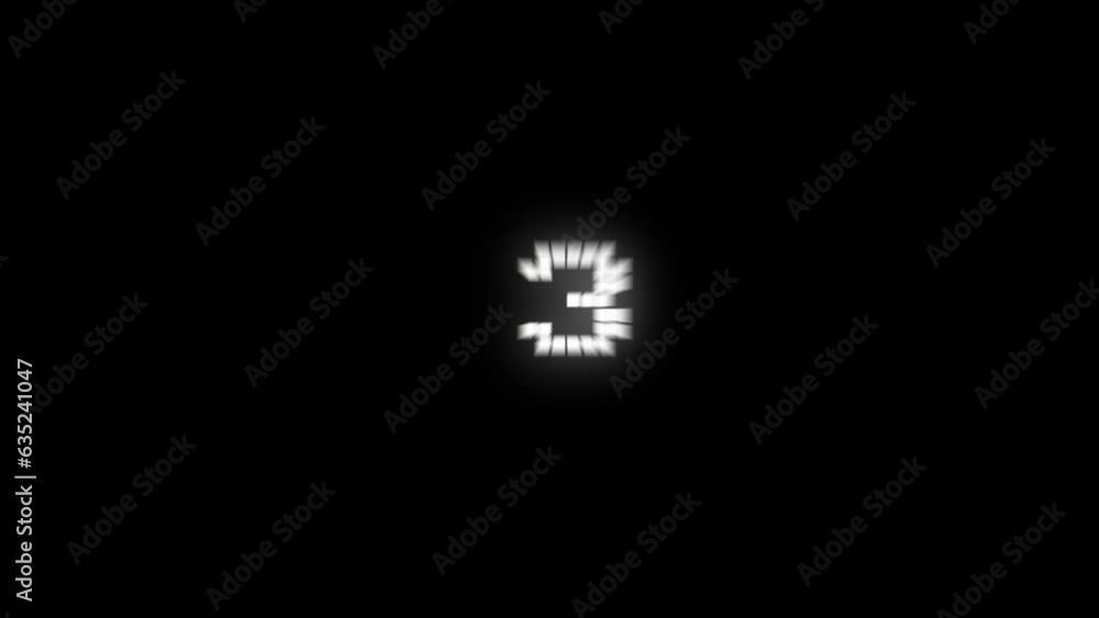 Countdown animation from 3 Countdown animation from 3