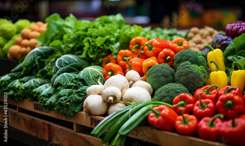 vegetables on stall