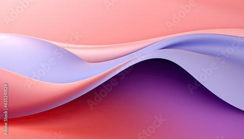an abstract, colorful image of a pink and purple wave print, in the style of light gray and orange