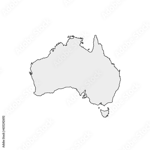Australia vector map.Australia map.