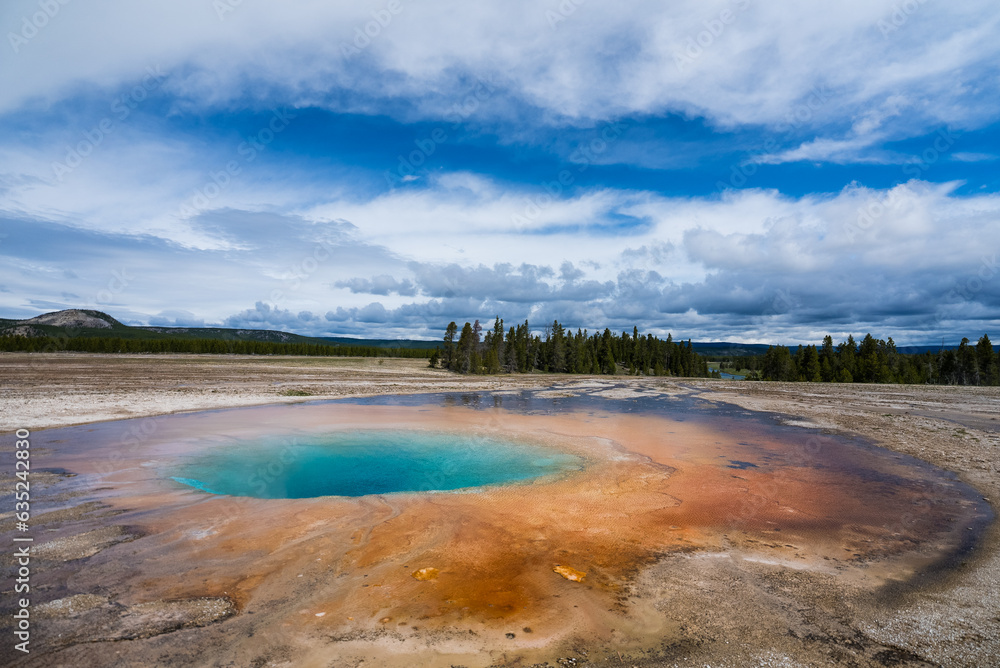 Yellowstone Park Natural Spring Yellowstone Park Natural Spring
