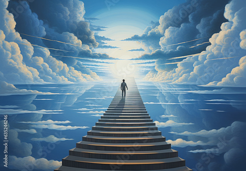 e: Generative AI illustrations of the last step of the spiritual journey. Depths of consciousness.  An inspiration for those seeking spiritual growth. Self-discovery and enlightenment.  Wisdom within.