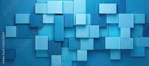 blue background with square shapes on blue background