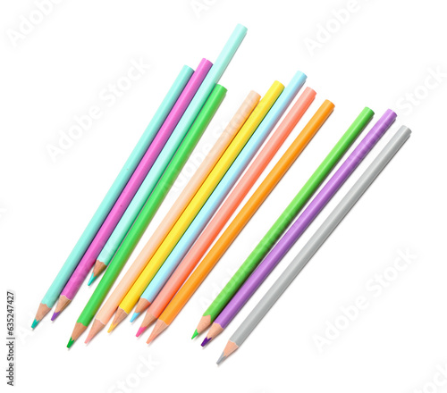 Set of colorful pencils on ...