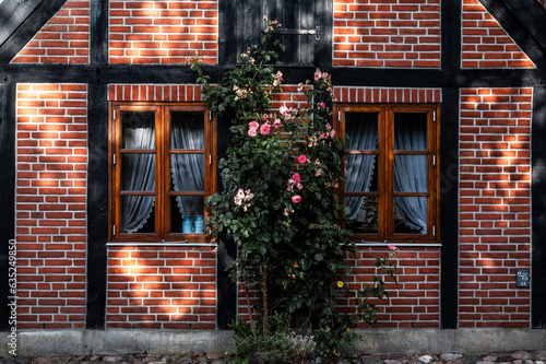 Klinkerfassaden in den Straßen von Burg auf Fehmarn