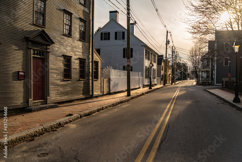 old buildings in the city of Porthsmouth NH, USA