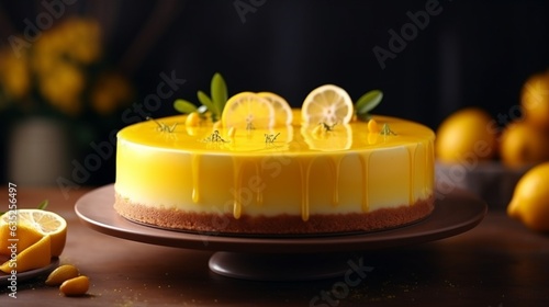 Lemon cheesecake photo