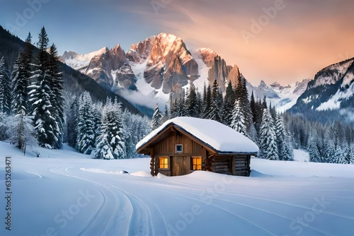 ski resort in the mountains © zaroosh