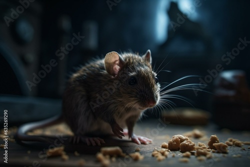 A starving rodent longing for more food. Generative AI