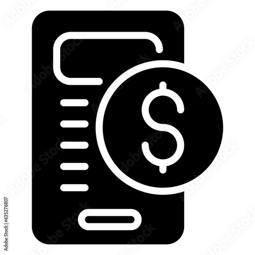 payment icon, glyph icon style