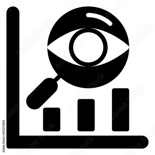 observation icon, glyph icon style